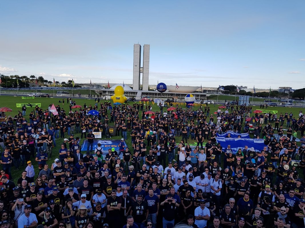 Policiais de todo o País promovem manifestação nesta 3ª feira, em Brasília, por uma “Previdência justa”