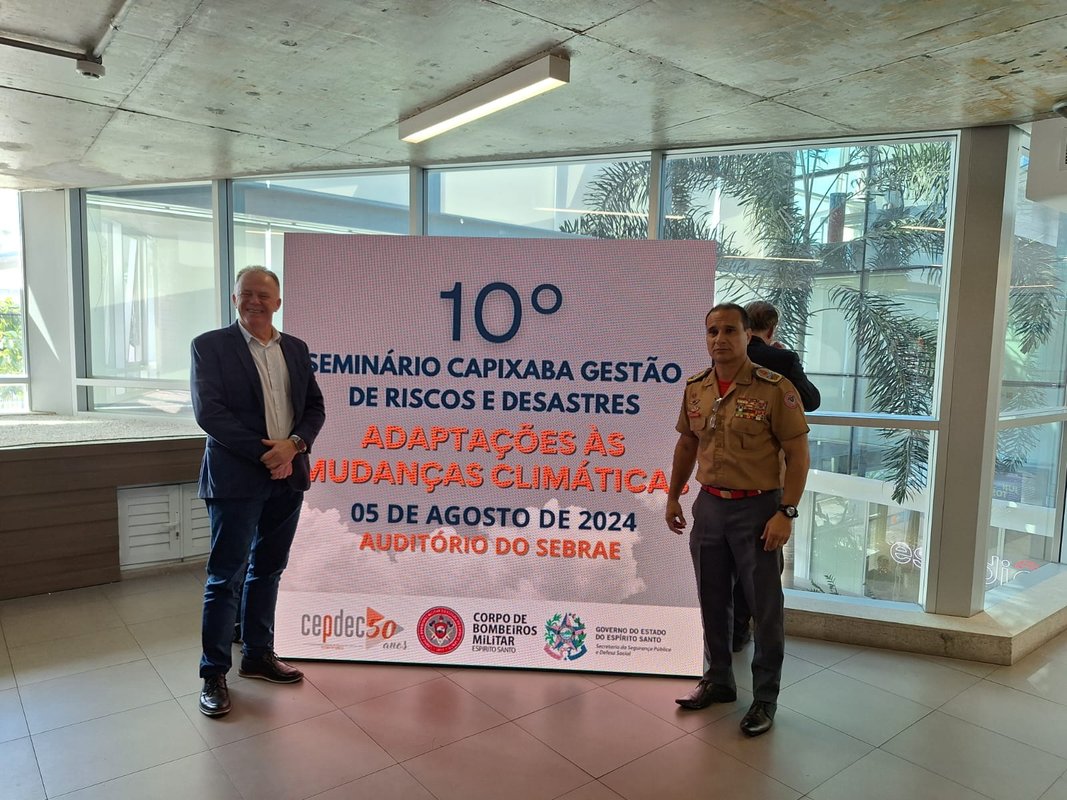 O que o governador e o comandante-geral do Corpo de Bombeiros anunciaram no 10º Seminário Capixaba de Gestão de Riscos e Desastres