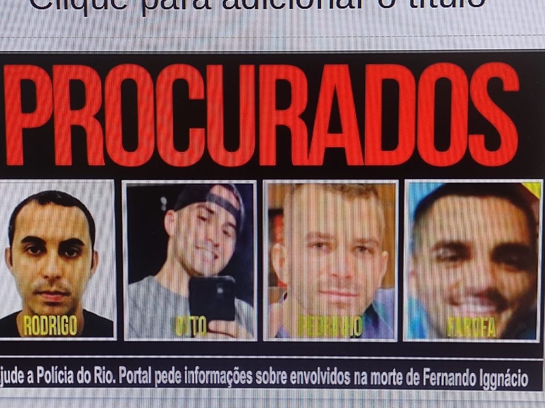 CAÇADA AOS ASSASSINOS DO BICHEIRO CARIOCA INCLUI ATÉ O ESPÍRITO SANTO: Grupo pode ter recebido R$ 3 milhões para matar Fernando Ignnácio