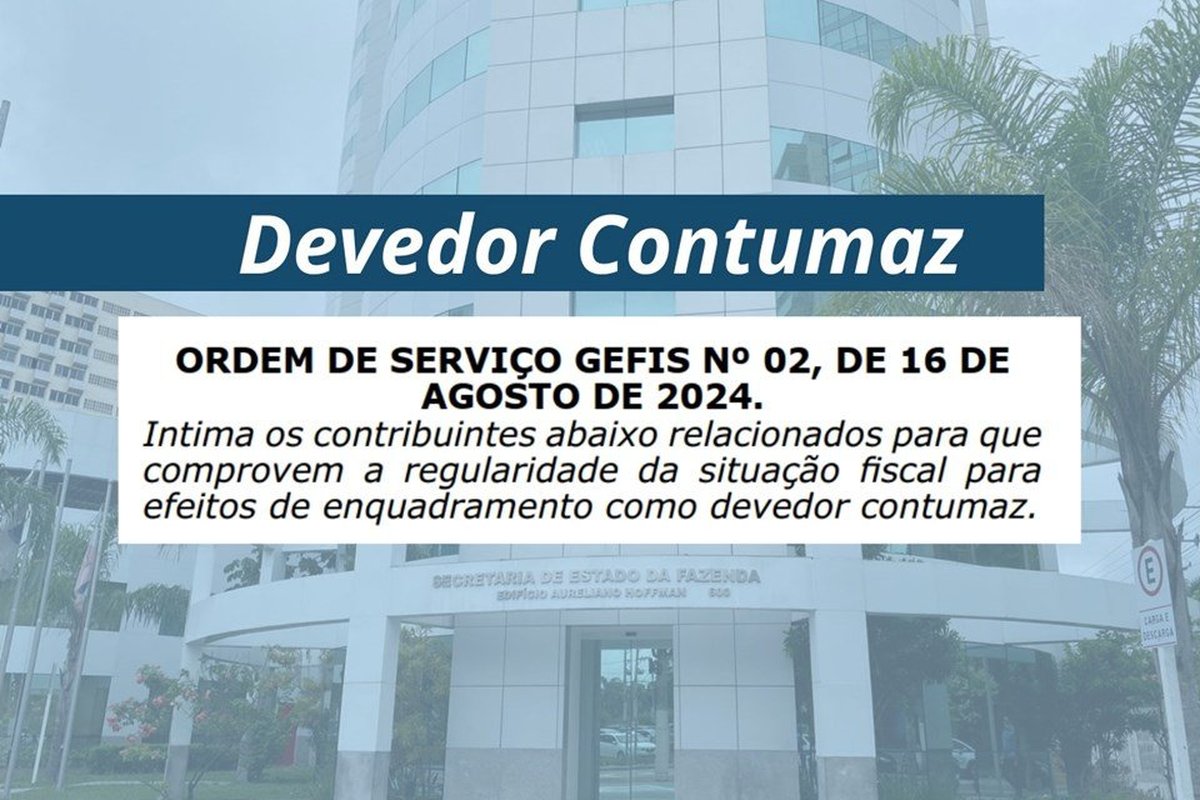 Secretaria da Fazenda intima 381 empresas que podem ser enquadradas como devedoras contumazes no Espírito Santo
