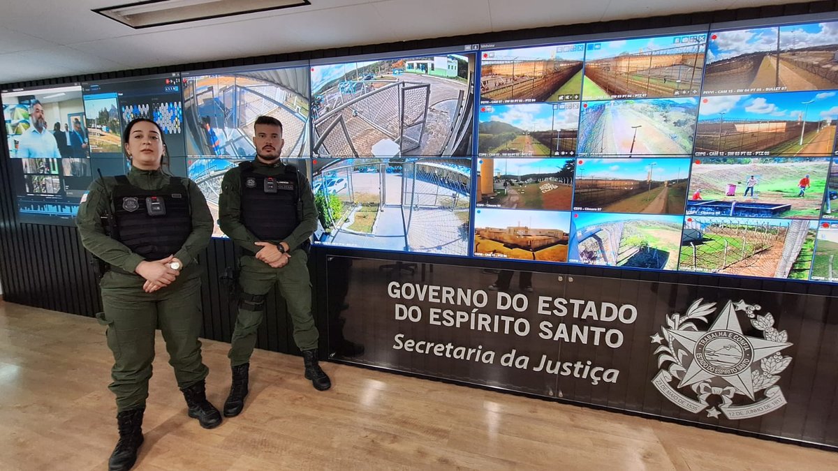 Governo do Estado amplia uso de câmeras corporais no sistema prisional do Espírito Santo