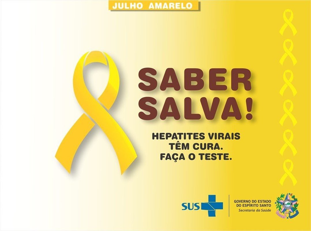 Julho Amarelo: Governo capixaba inicia campanha de conscientização sobre hepatites virais