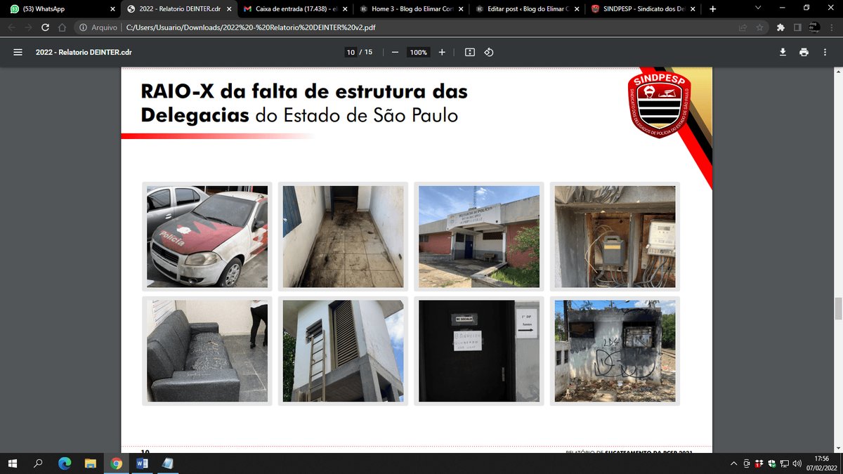 CRISE NA MAIOR POLÍCIA CIVIL DO PAÍS: Delegacias e viaturas abandonadas e população sendo atendida por estagiários de Prefeituras