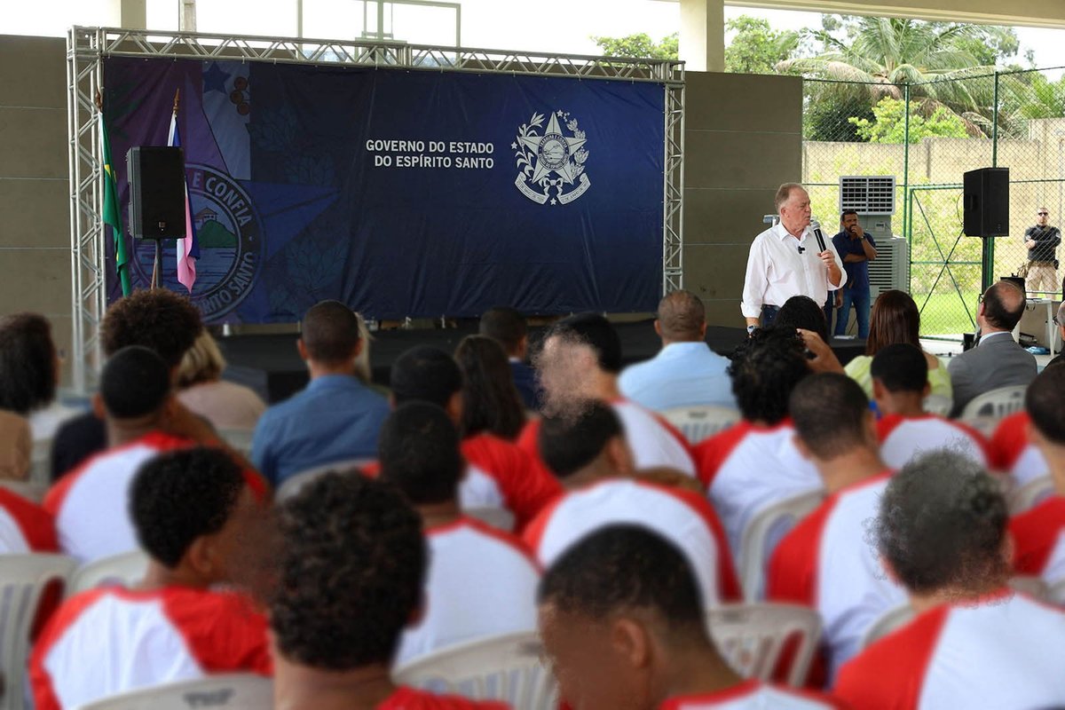 Governador abre ano letivo inaugurando primeira Escola de Tempo Integral dentro do sistema socioeducativo capixaba