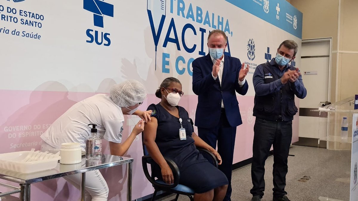 Iolanda, o símbolo da luta contra o coronavírus no Espírito Santo: “Não tenham medo da vacina”