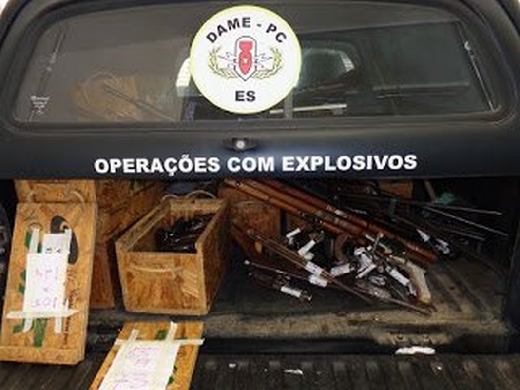 INSEGURANÇA NAS DELEGACIAS: Armas apreendidas pela Polícia Civil do Espírito Santo vão ser guardadas e vigiadas agora na Secretaria de Segurança Pública