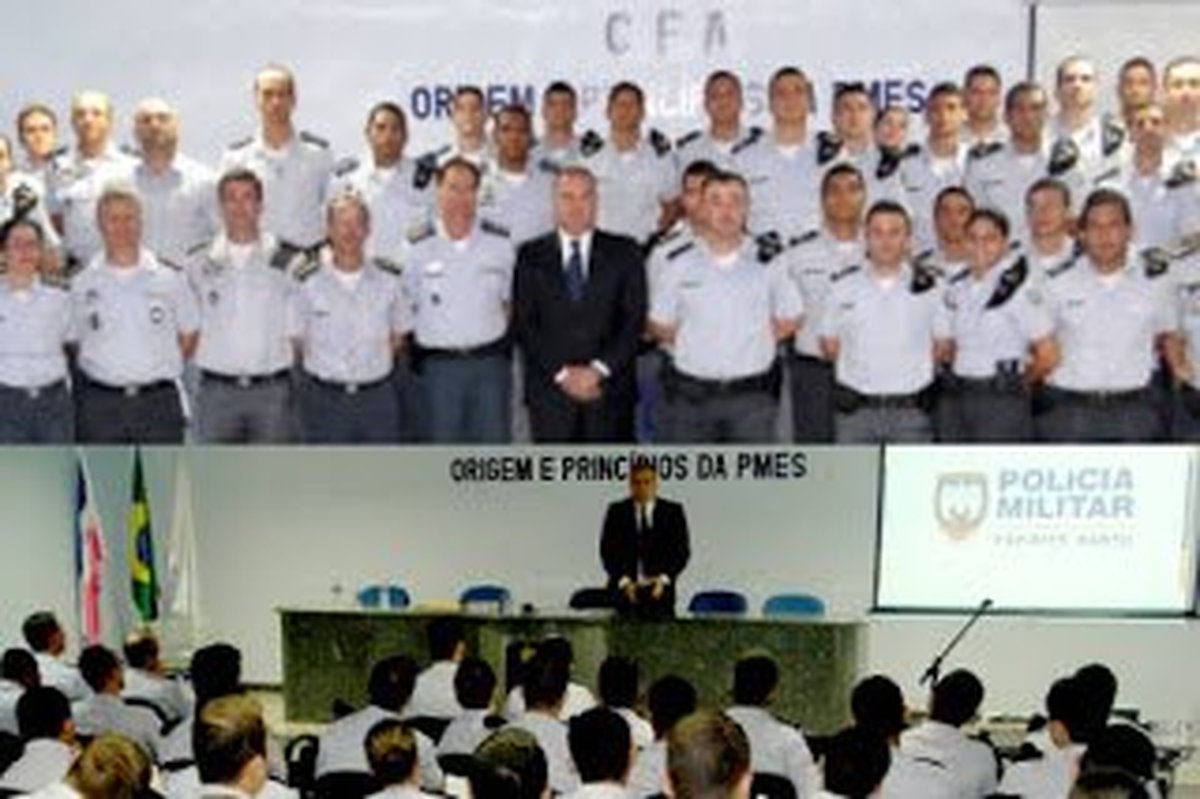 Juiz-auditor dá palestra sobre Direito Processual Penal Militar para alunos do Curso de Formação de Oficiais da PMES