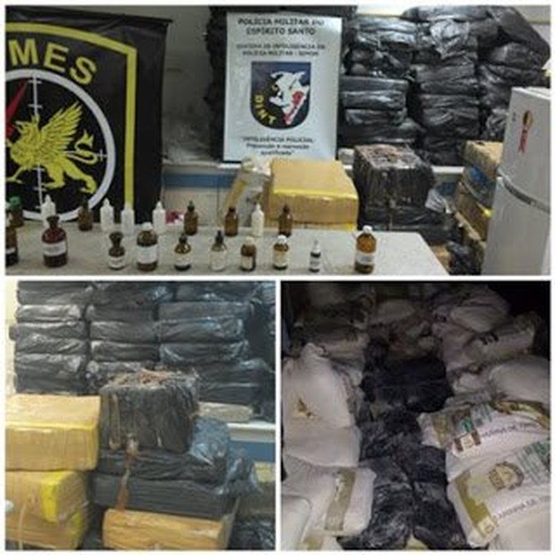 É A MAIOR APREENSÃO DE DROGAS JÁ REGISTRADA NA HISTÓRIA DO ESPÍRITO SANTO: PM acaba de prender seis suspeitos de tráfico com 3,5 toneladas de maconha na Serra