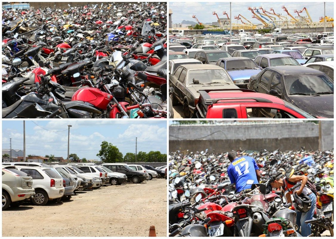 Bandidos invadem pátio de veículos roubados da Polícia Civil no Espírito Santo e roubam 30 motos