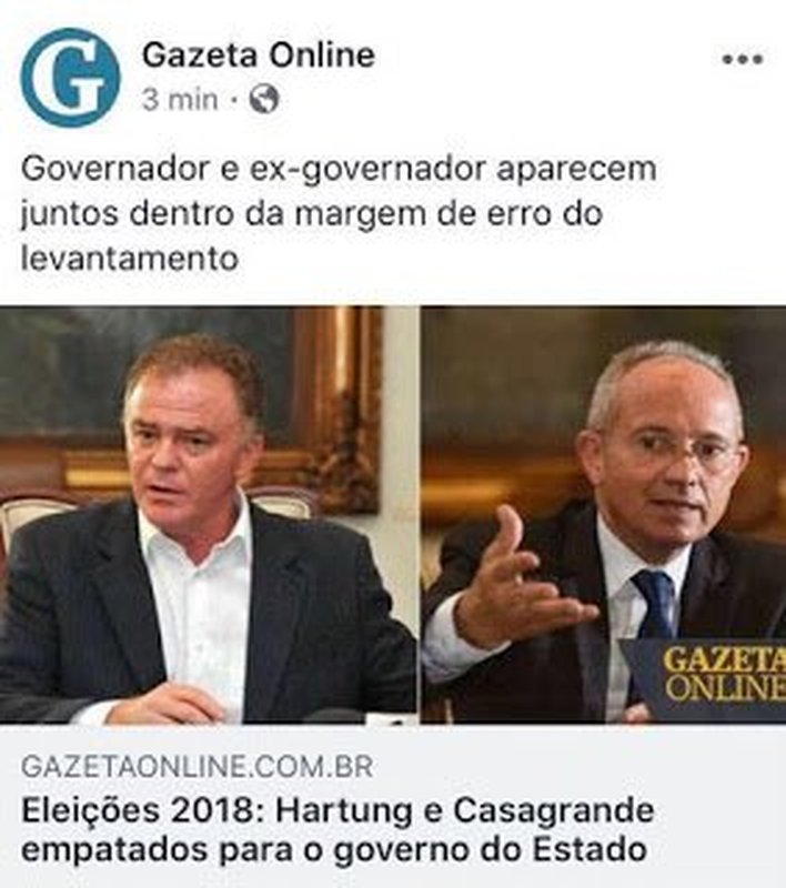 FUTURA DIZ QUE PAULO HARTUNG É DONO DA MAIOR REJEIÇÃO À CORRIDA ELEITORAL: Casagrande recebe resultado da pesquisa com gratidão ao povo do Espírito Santo