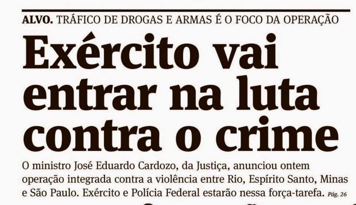 Estratégias de luta contra o crime organizado: A história se repete a cada quatro anos no Sudeste