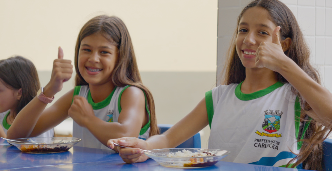 Alimentação balanceada é servida diariamente para mais de 50 mil alunos de Cariacica