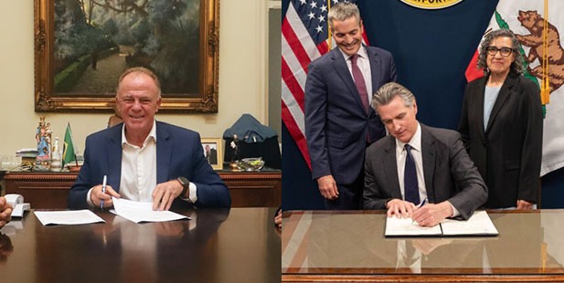 Liderados por Casagrande, 21 Estados brasileiros firmam parceria com a Califórnia para proteger o meio ambiente e reduzir a poluição