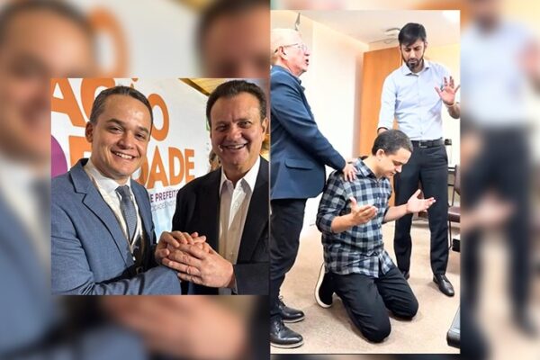 Entenda o gesto oportunista e eleitoreiro de Pazolini ao fazer oração pela saúde de Jair Bolsonaro