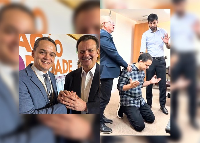 Entenda o gesto oportunista e eleitoreiro de Pazolini ao fazer oração pela saúde de Jair Bolsonaro