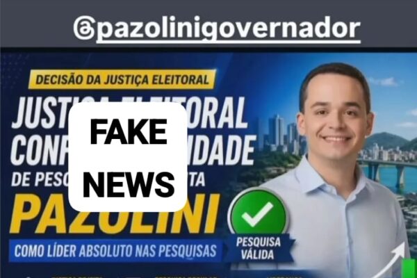 Milícia Digital de apoio a Pazolini faz fake news com decisão da Justiça Eleitoral do Espírito Santo