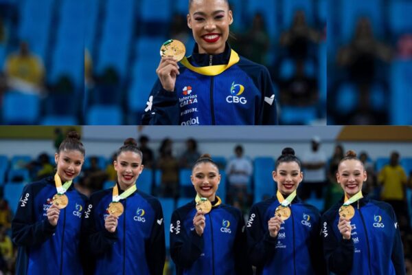 Meninas capixabas cravam séries e conquistam cinco ouros no Pan de Ginástica Rítmica