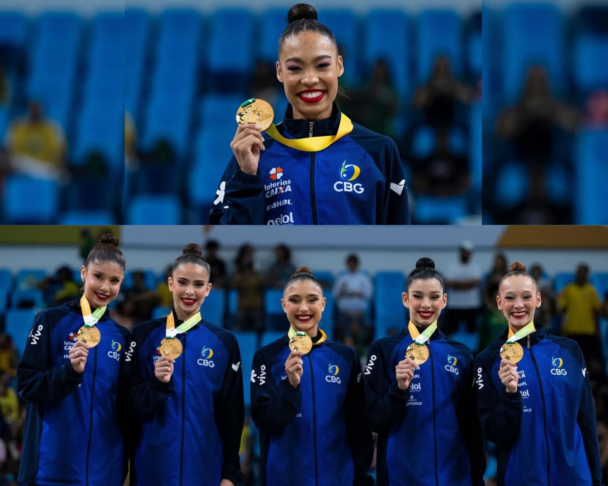 Meninas capixabas cravam séries e conquistam cinco ouros no Pan de Ginástica Rítmica