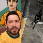 Novo ataque à Casa Bolsonaro: casal é flagrado por câmeras ao vandalizar imagem do ex-presidente em Vitória