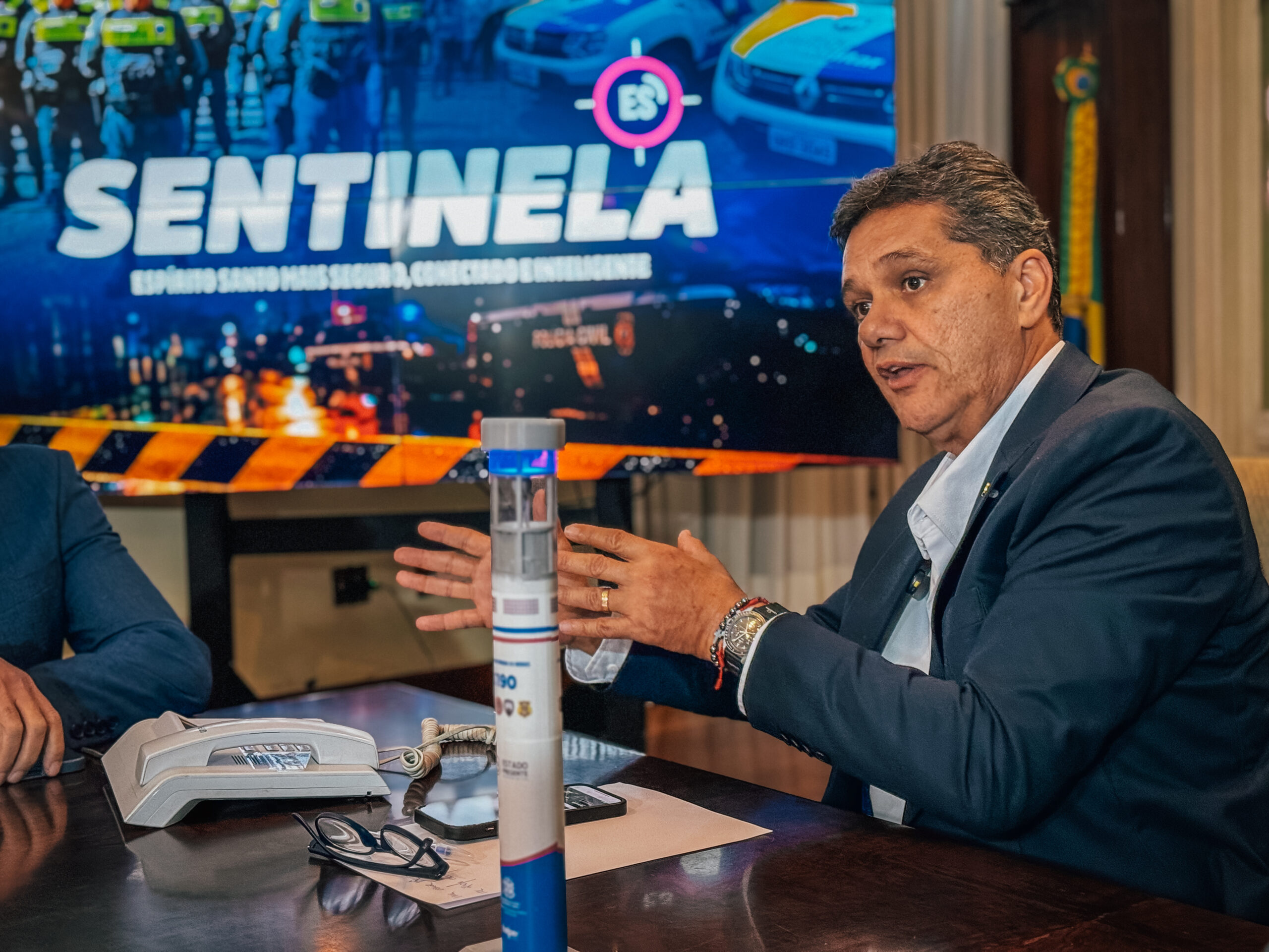 Estado bate novo recorde na redução de homicídios e Ricardo Ferraço explica como vai ser conectado sistema de monitoramento particular com as forças policiais
